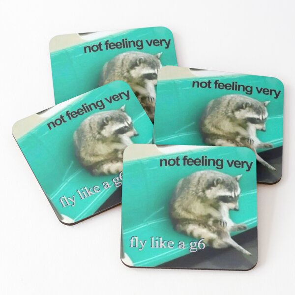 Item preview, Racoon Meme not feeling very fly like a G6 designed and sold by MaikSankts.