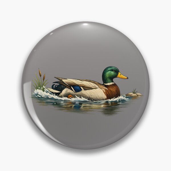 Item preview, A mallard duck gliding over calm waters. designed and sold by Daily Quirk.