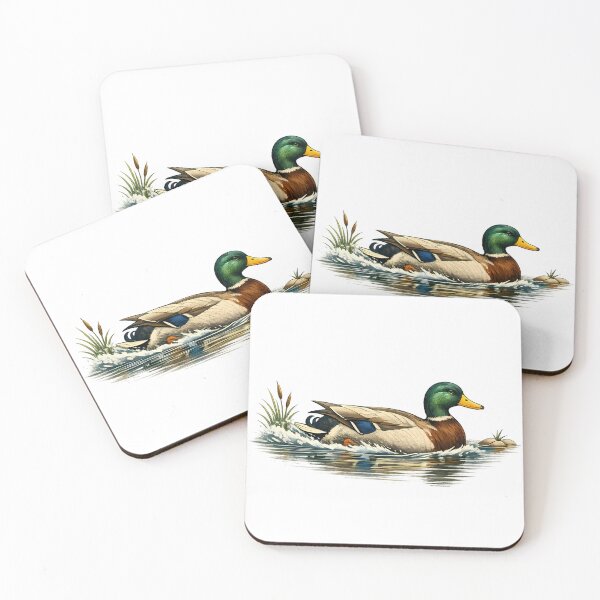 Item preview, A mallard duck gliding over calm waters. designed and sold by Daily Quirk.