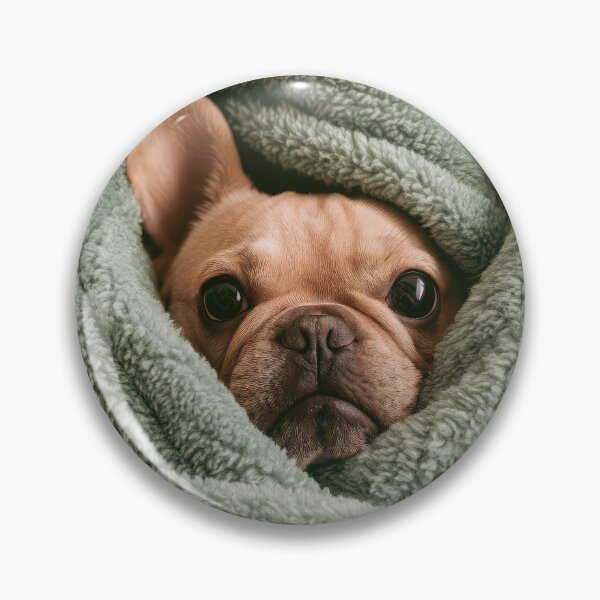 Item preview, French Bulldog in Blanket 01 designed and sold by Elisabeth Lucas.