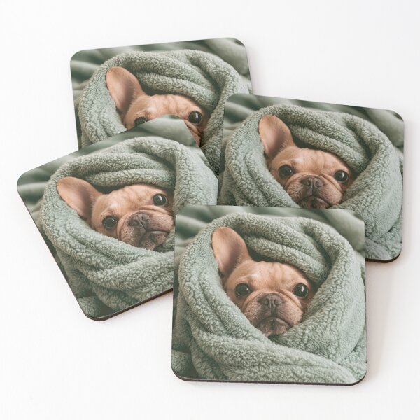 Item preview, French Bulldog in Blanket 01 designed and sold by Elisabeth Lucas.