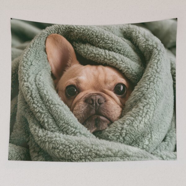 Item preview, French Bulldog in Blanket 01 designed and sold by Elisabeth Lucas.