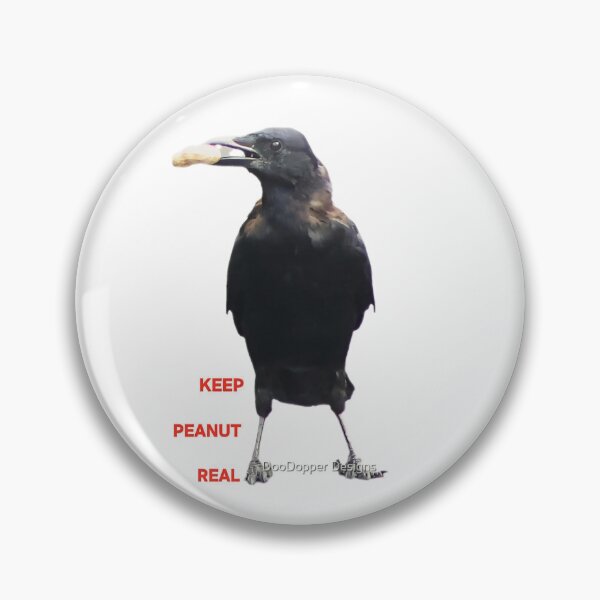 Item preview, A CROW KEEP PEANUT REAL. designed and sold by DooDopper Designs.