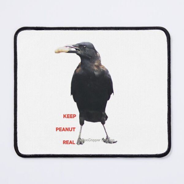 Item preview, A CROW KEEP PEANUT REAL. designed and sold by DooDopper Designs.