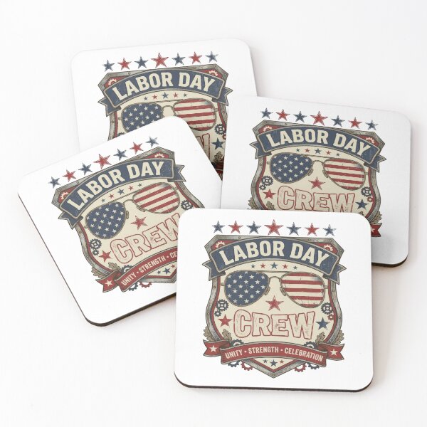 Item preview, Labor Day Gift Shirt - Patriotic Crew Sunglasses Badge Tee designed and sold by relso.
