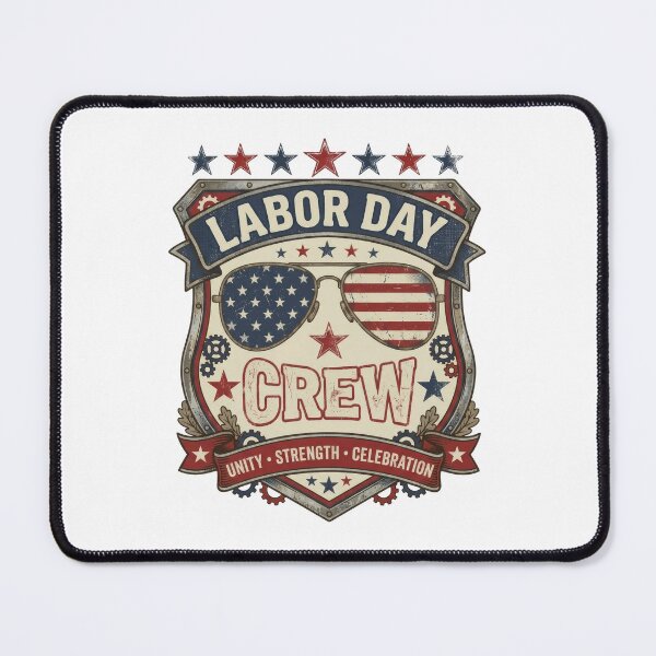 Item preview, Labor Day Gift Shirt - Patriotic Crew Sunglasses Badge Tee designed and sold by relso.
