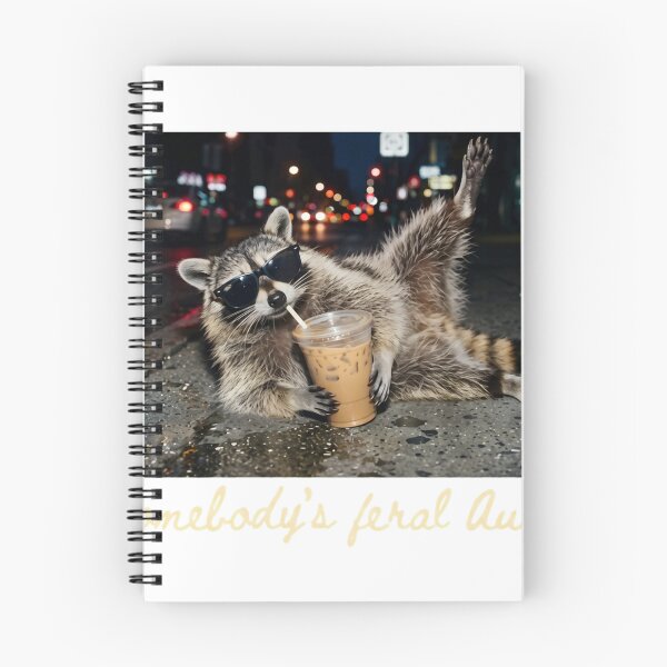 Item preview, Somebody's Feral Aunt Raccoon Coffee Sarcastic Animal Humor  designed and sold by MaikSankts.