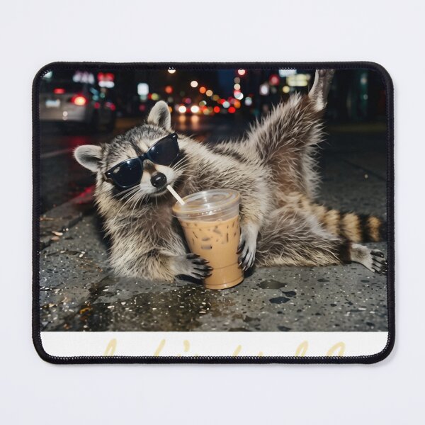Item preview, Somebody's Feral Aunt Raccoon Coffee Sarcastic Animal Humor  designed and sold by MaikSankts.