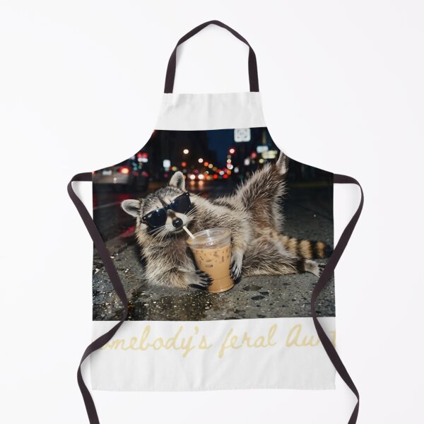 Item preview, Somebody's Feral Aunt Raccoon Coffee Sarcastic Animal Humor  designed and sold by MaikSankts.
