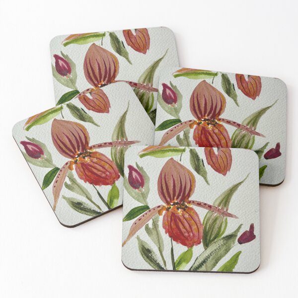 Item preview, Fall Orchids Watercolor designed and sold by LakeArtWorks.