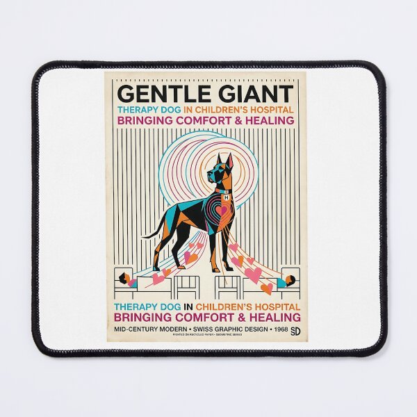 Item preview, Great Dane Therapy Dog Children Hospital designed and sold by PictoVibe.