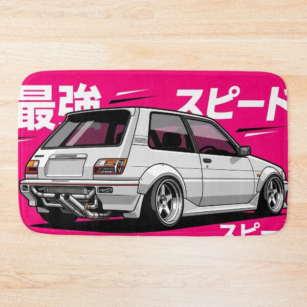 Item preview, Toyota Corolla AE82 FX16 Retro JDM Comic Art designed and sold by Racing Art Store.