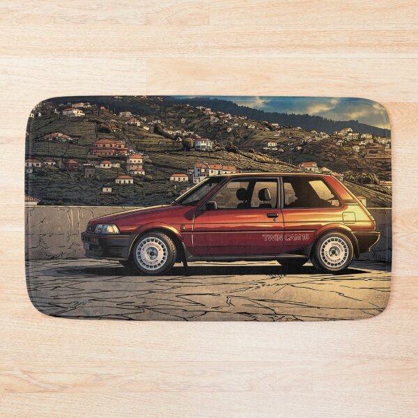 Item preview, Toyota Corolla AE82 FX16 Retro JDM Comic Art designed and sold by Racing Art Store.