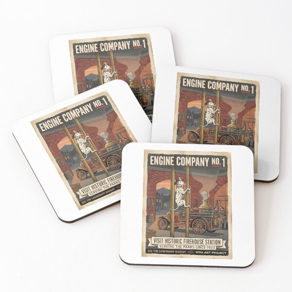 Item preview, Dalmatian Vintage Firehouse Mascot 1920s designed and sold by PictoVibe.