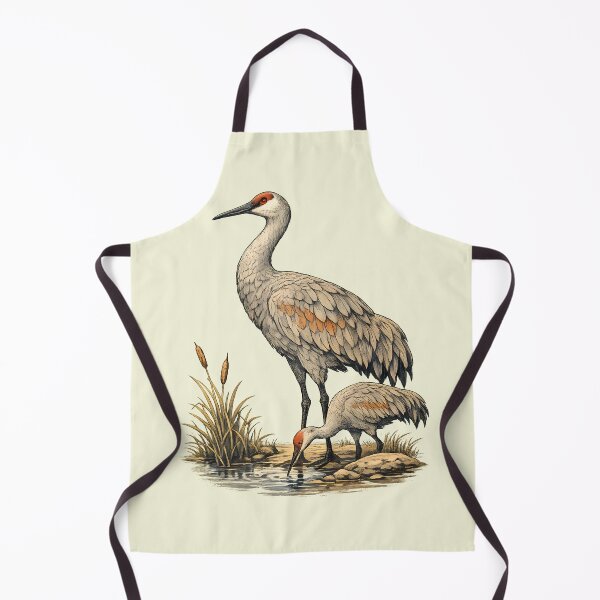 Item preview, Canadian crane in wetlands designed and sold by Daily Quirk.