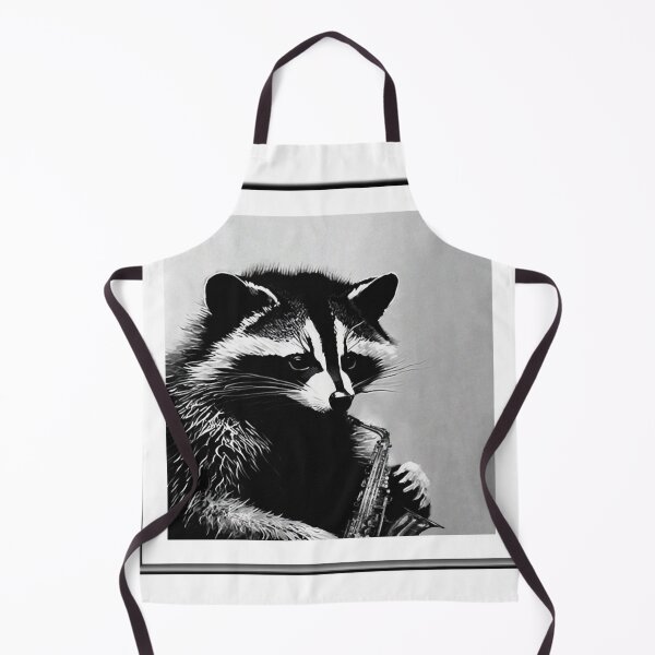 Item preview, Vintage Animal Art Racoon Playing Saxophone Animal Art Vintage Aesthetic Gift for Jazz Lovers designed and sold by MaikSankts.