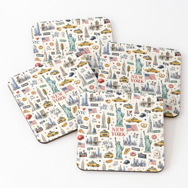 Item preview, New York City Icon Pattern designed and sold by TinyWeird.