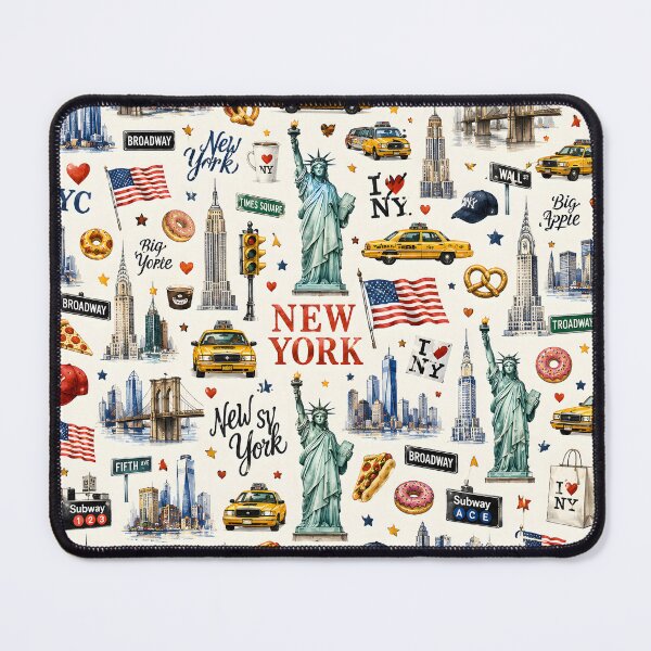 Item preview, New York City Icon Pattern designed and sold by TinyWeird.