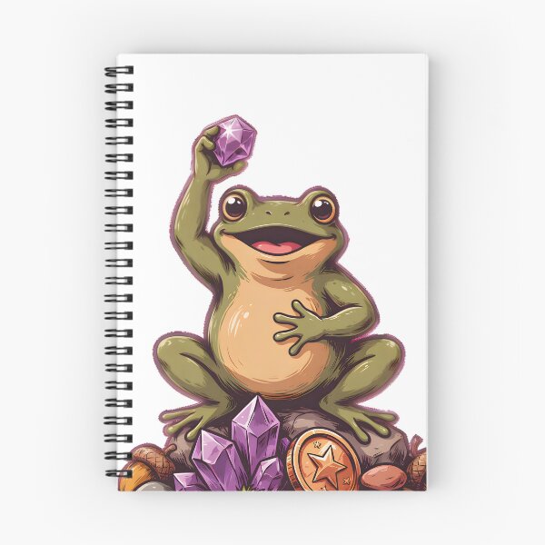 Item preview, Frog Collecting Shiny Things Goblincore Woodland Creature Art designed and sold by Chuanski2405.