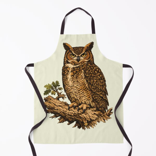 Item preview, Horned owl on an ancient oak tree designed and sold by Daily Quirk.
