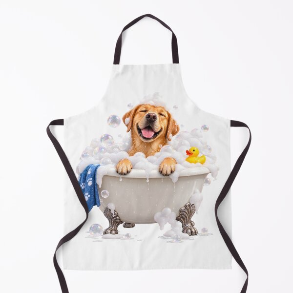 Item preview, Happy Labrador Bubble Bath – Cute Funny Dog Spa designed and sold by builtforyou.