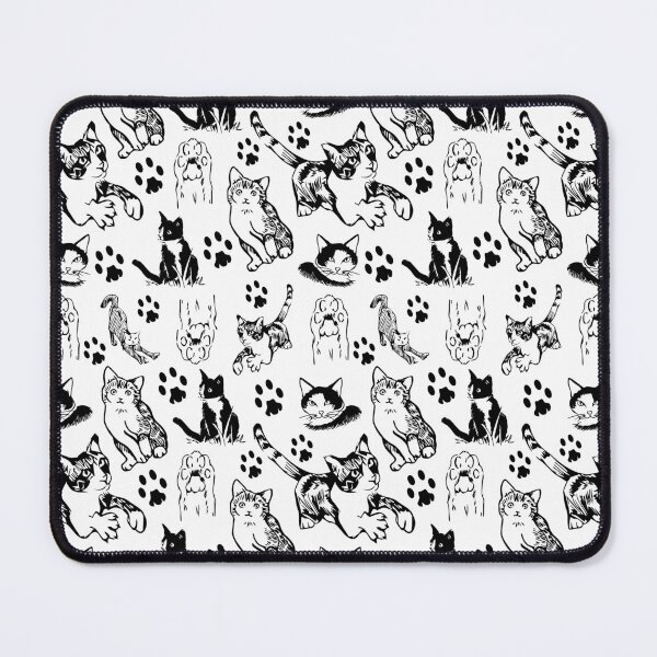 Item preview, Cats in black pen pattern designed and sold by Konopikyu.