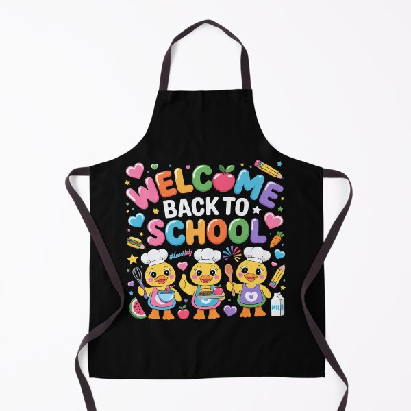 Item preview, Cute Duck Chef Welcome Back to School Pastel Lunch Lady Funny designed and sold by Zizo-DR44.