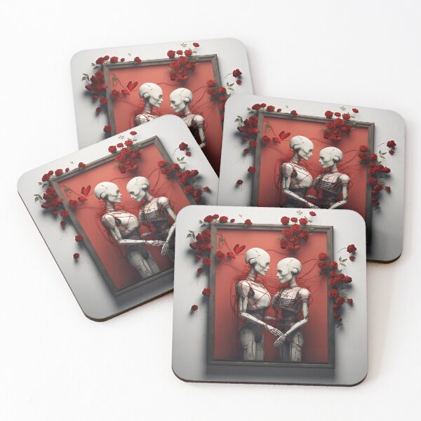 Item preview, Love Skeleton Couple Gothic Romance designed and sold by Amr Siam.