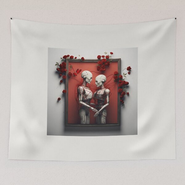 Item preview, Love Skeleton Couple Gothic Romance designed and sold by Amr Siam.