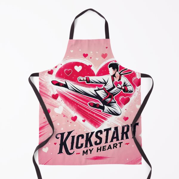 Item preview, Kickstart My Heart Martial Arts Valentine designed and sold by Fei Long Design Hub.