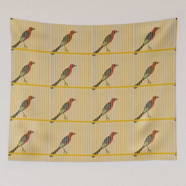 Item preview, YELLOW RED BIRD CAGE designed and sold by THE GOOD FIND.