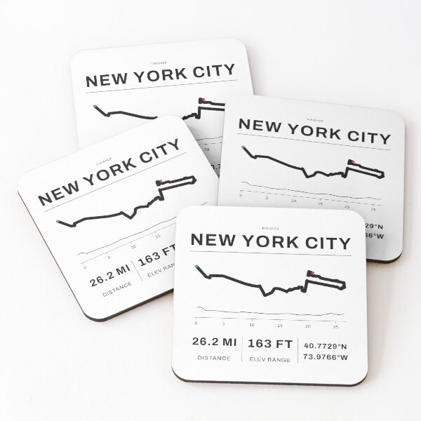 Item preview, New York 26.2 Mile Route Map designed and sold by WorldLineStudioDesigns.