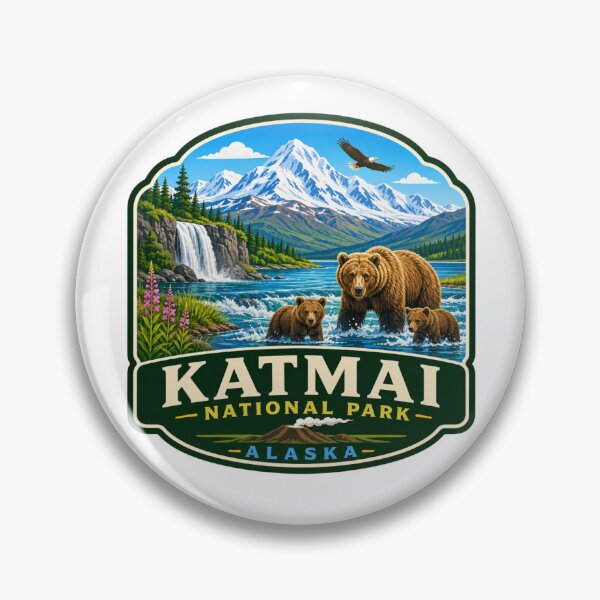 Item preview, Katmai National Park, Alaska designed and sold by Myra365Art.