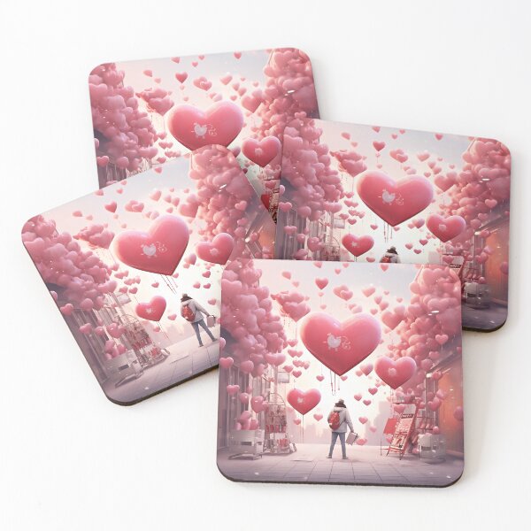Item preview, Love Heart Pink Balloon Dream designed and sold by Amr Siam.