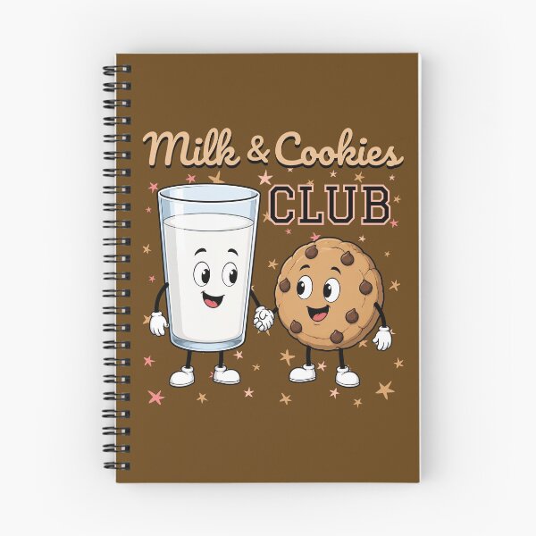 Item preview, Milk & Cookies Club,Cute Milk Glass and Chocolate Chip Cookie  designed and sold by Shedronpanda.