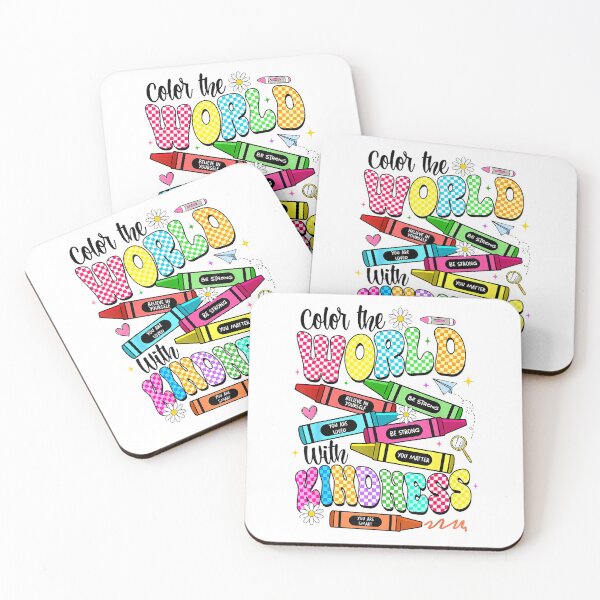 Item preview, Color The World With Kindness Teacher Funny Back To School T-Shirt designed and sold by leelossyjudit.
