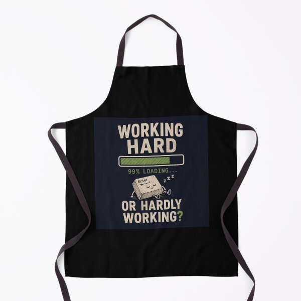 Item preview, Working Hard 99% Loading - Funny Sleeping Enter Key Tech Humor designed and sold by MotionBanana Art.