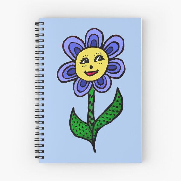 Item preview, Happy Flower Hand Drawn Blue Petals designed and sold by Karen Simon.