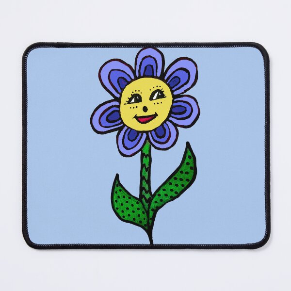 Item preview, Happy Flower Hand Drawn Blue Petals designed and sold by Karen Simon.