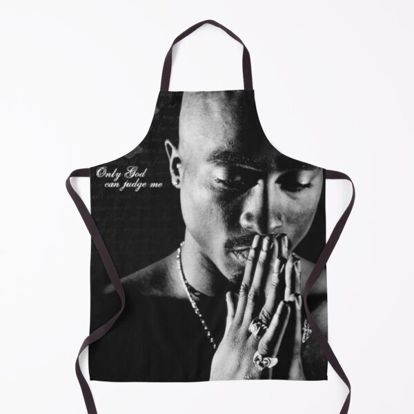 Item preview, Tupac Only God Can Judge Me Black & White Hip Hop Portrait designed and sold by seLaleeeNamha.