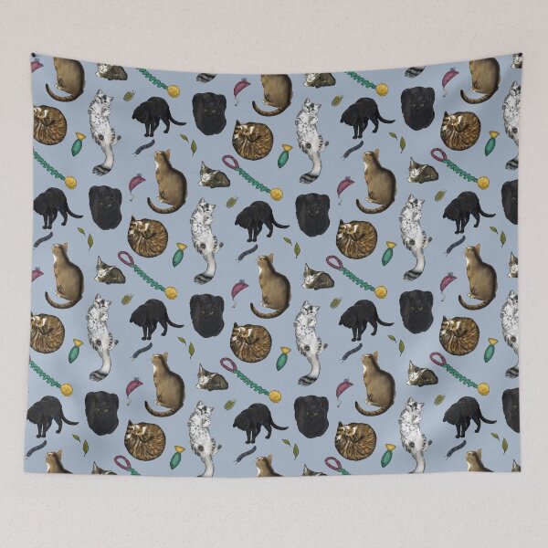 Item preview, Pattern of Cats designed and sold by Cat and Kagagi.