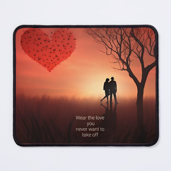 Item preview, Romantic Heart Love Under Sunset designed and sold by Amr Siam.