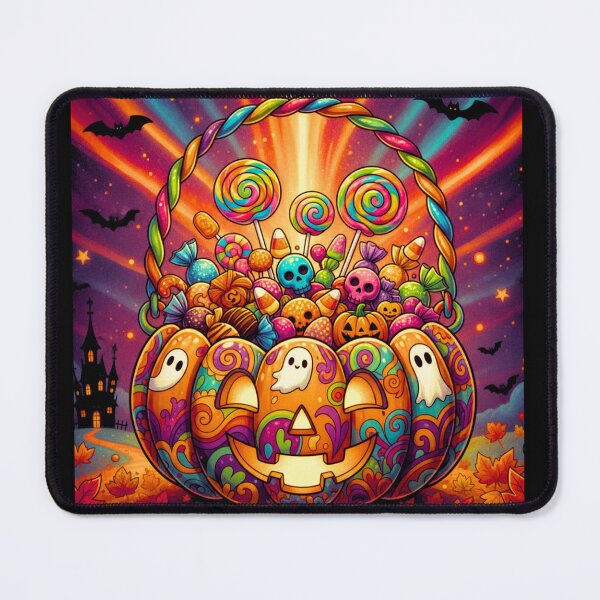 Item preview, Psychedelic Neon Jack O' Lantern Halloween Treats designed and sold by ScenicRoute66.