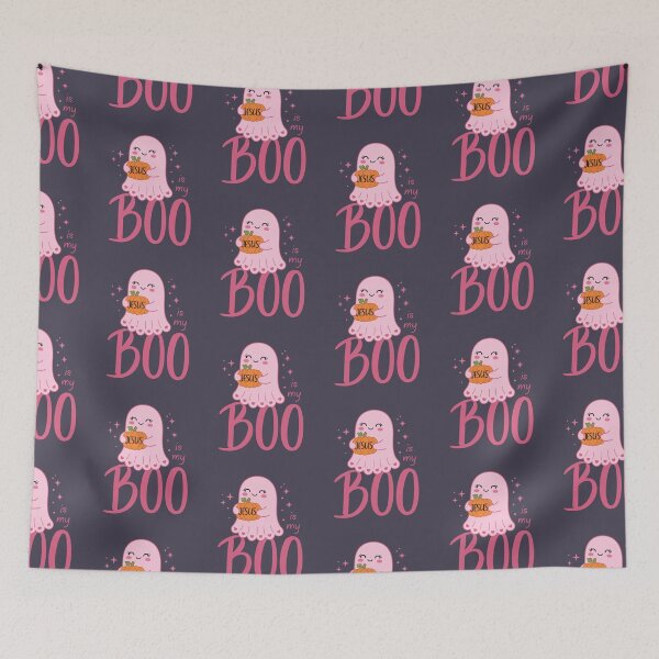 Item preview, Cute Ghost Love Jesus My Boo Holy Ghost Spooky Season Girly Fall Autumn designed and sold by Forevermore.