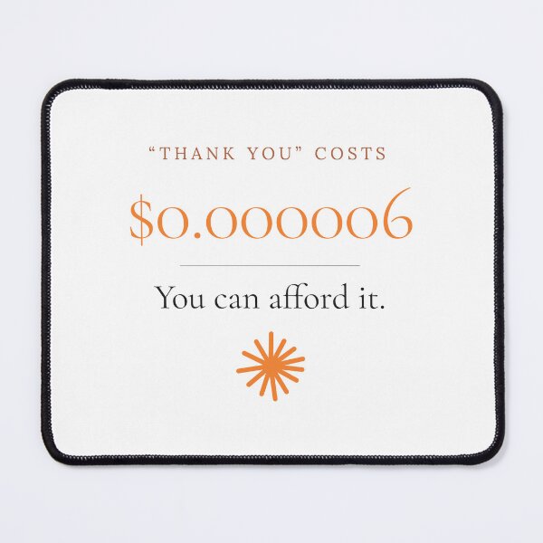 Item preview, Thank You Costs Six Microdollars designed and sold by pieteespi.