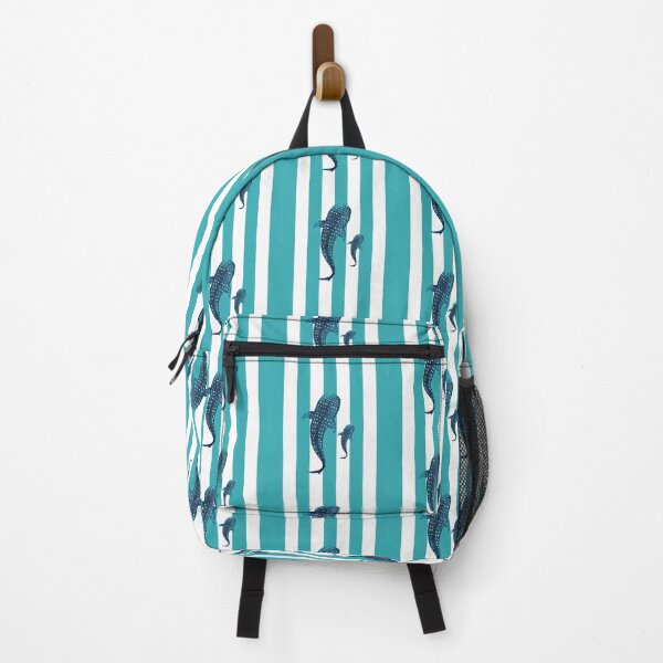 Item preview, Whale sharks and turquoise stripes designed and sold by Ana Gorozpe.