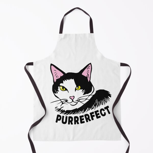 Item preview, Purrerfect black and white cat doodle designed and sold by Konopikyu.