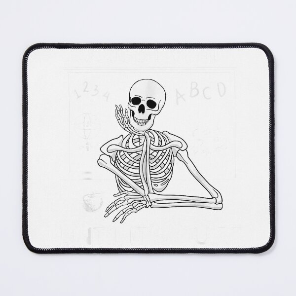 Item preview, I'll Just Wait Until It's Quiet Funny Teacher Meme Skeleton T-Shirt designed and sold by FandMdesign.