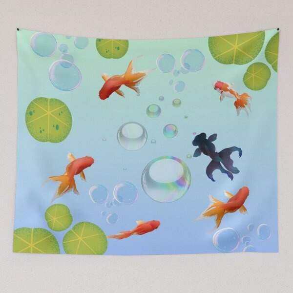 Item preview, Pond Life designed and sold by lindosilks.