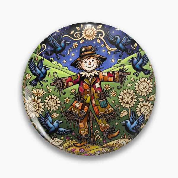 Item preview, Whimsical Scarecrow and Starry Autumn Night designed and sold by ScenicRoute66.